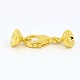 Brass Lobster Claw Clasps KK-M051-04-2