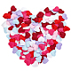Chgcraft 700 pièces 7 couleurs coeur confettis décoration amour coeur confettis décoration de salle de mariage tissu avec éponge simulation pétales pour mariage saint valentin anniversaire décoration fournitures FIND-CA0006-33-1