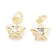Подвеска из латуни с фианитами KK-P271-38A-01G-1