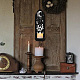 Wandmontierter Kerzenhalter aus Holz im Boho-Stil AJEW-WH0379-002-5