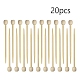 Agujas de tejer con punta de bambú SENE-PW0003-090A-1