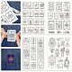4 лист 11.6x8.2-дюймовых рисунков вышивки палочками и стежками DIY-WH0455-068-1