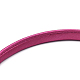 単純なプラスチックヘアバンドのパーツ  歯抜け  布で覆わ  サクランボ色  120ミリメートル  9.5ミリメートル OHAR-Q275-04G-4