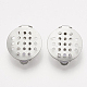 Accessoires de boucles d'oreilles clips à vis en 304 acier inoxydable STAS-S104-01C-1