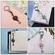 20Pcs 10 Styles Rainbow Color Vacuum Plated Alloy Keychain Clasps JX114A-6