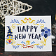 FINGERINSPIRE Happy New Year Stencil Christmas Gnome Balloons Painting Stencil 29.7x21cm Large Christmas Drawing Stencil Reusable Craft Stencil for Wall DIY-WH0202-398-7