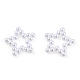 Anillos de unión de perlas de imitación de plástico abs OACR-T015-02-14-3