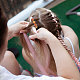 Unicraftale diy domo en blanco pasadores para el cabello kits de joyería DIY-UN0004-70-5