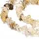 Chapelets de perles en quartz de rutile naturel X-G-G031-03-3