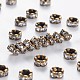 Brass Rhinestone Spacer Beads RB-A014-L4mm-01AB-NF-1