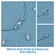 DICOSMETIC 100Pcs Brass Bead Tips KK-DC0003-67-4