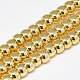 Electroplate Non-magnetic Synthetic Hematite Beads Strands G-Q465-38G-1