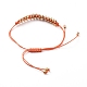 Electroplate Glass Seed Bead Braided Bracelets BJEW-JB04789-02-2