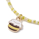 3 pièces 3 styles abeilles et fleur alliage émail bracelets à breloques ensemble BJEW-JB09952-4
