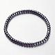 Non-magnetic Synthetic Hematite Beaded Stretch Bracelets BJEW-F228-01-1