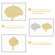 Dicosmetic 20 個 2 色解剖学的脳チャーム人体解剖学ペンダントゴールデンドクターナースペンダントステンレス鋼ブラブラチャーム生物学学生ギフト diy ジュエリーメイキング  穴：1mm STAS-DC0014-03-5
