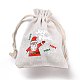 Рождественские мешочки для хранения хлопчатобумажной ткани ABAG-M004-02I-3