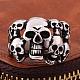 Fashionable 316L Surgical Stainless Steel Skull Rings Wide Band Rings for Men RJEW-BB10170-9-4