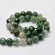 Faceted Round Natural Chrysoprase Bead Strands G-L437-07-10mm-2
