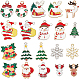SUNNYCLUE 1 Box 40Pcs 20 Style Christmas Tree Charms Xmas Charms Winter Charm Bulk Bell Santa Claus Charm for Jewelry Making Charms DIY Earrings Bracelet Necklace Craft Christmas Party Decor Supplies ENAM-SC0003-61-1
