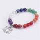 Natural Gemstone Beads Stretch Bracelets BJEW-JB02945-03-1