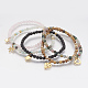Bracelets extensibles avec perles en pierre précieuse naturelle BJEW-JB03543-1