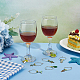 Benecreat 24 style été thème breloques de verre à vin AJEW-BC0003-92-5