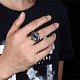Men's Stainless Steel Finger Rings RJEW-BB29815-8-2