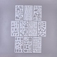 Schablonenvorlagen aus Kunststoff zum Zeichnen DIY-WH0157-06A-1