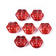 Transparent Spray Painted Glass Beads GLAA-S054-013D-1
