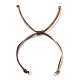 Fabrication de bracelets en cordon de nylon tressé réglable de couleur dégradée AJEW-JB01163-01-2