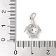Латунные микропаве прозрачные подвески с фианитом KK-U046-02P-07-3