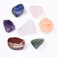 Lapislazzuli naturale grezzo e ametista e cristallo di quarzo e avventurina verde e diaspro rosso e quarzo rosa e perle di quarzo G-S360-008-1