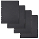 SUPERFINDINGS 20 Sheets 11-Hole Paper Binder Dividers 29.8x22.1cm A4 Notebook Index Dividers with Tabs Black Write-On Dividers for School Office Notebook Folders Schedules SCRA-WH0001-01B-02-1