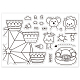 GLOBLELAND Amusement Park Clear Stamps Animals Bumper Cars Silicone Clear Stamp Seals for Cards Making DIY Scrapbooking Photo Journal Album Decoration DIY-WH0167-56-673-6
