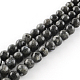 Chapelets de perles rondes en labradorite naturelle X-G-R342-6mm-09-1