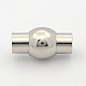 Smooth Surface 304 Stainless Steel Magnetic Clasps STAS-N002-35P-6mm-1