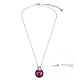 TINYSAND 925 Sterling Silver Pendant Necklace TS-N454-S-2
