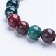 Bracelets extensibles avec perles en agate indien naturelle BJEW-P072-F03-3
