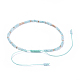 (Schmuckpartys im Fabrikverkauf) Verstellbare Armbänder aus geflochtenen Perlen aus Nylonfaden BJEW-JB04374-05-3