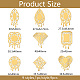Никелевые декоративные наклейки DIY-WH0450-092-2