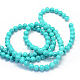 Baking Painted Glass Round Bead Strands DGLA-Q019-8mm-56-3