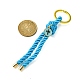 Porte-clés avec nœud en nylon et alliage émaillé KEYC-JKC00567-3