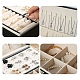 Cajas de almacenamiento de joyas de imitación de cuero PW-WG52370-04-3