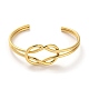 Золотые браслеты-манжеты из нержавеющей стали 304 для женщин BJEW-C050-01D-G-2
