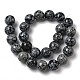 Природные снежинка обсидиан бисер нитей&nbsp;G-F818-A10-16mm-3