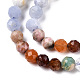 Naturelles et synthétiques mélangées perles de pierres précieuses brins G-D080-A01-01-27-3