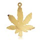 Cannabis/Pot Leaf/Hemp Leaf Shape PALLOY-L158-17-2
