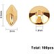 UNICRAFTALE 100pcs 5.5mm Golden Bicone Spacer Beads Stainless Steel Loose Beads Rondelle Small Hole Spacer Bead Smooth Surface Beads Finding for DIY Bracelet Necklace Jewelry Making STAS-UN0001-66G-3