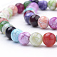 Natural Weathered Agate Beads Strands G-S249-M-8mm-4
